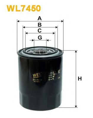 WIX FILTERS wl7450 -  Фильтр масляный двигателя